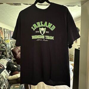 Fruit of the Loom Black Ireland Drinking Team Tee